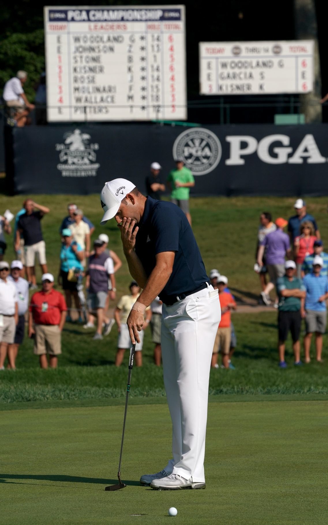 100th PGA Championship at Bellerive Country Club, round two